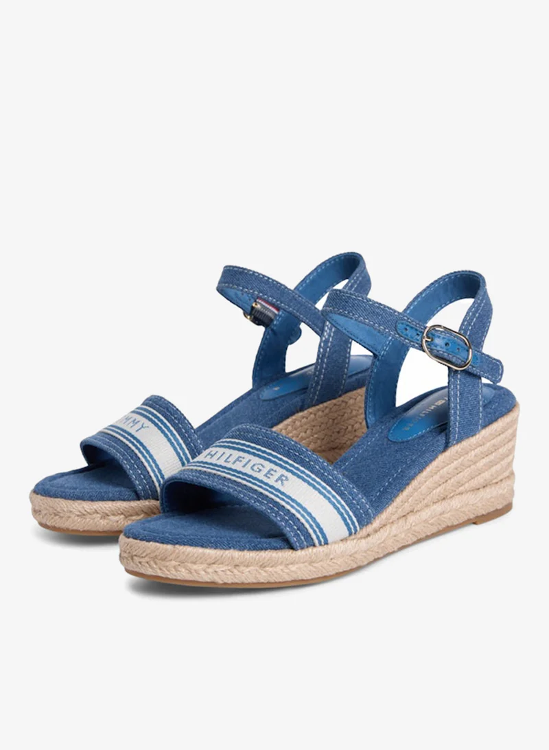 TOMMY HILFIGER  Canvas Denim Wedge Espadrilles for Women | Best Price UAE